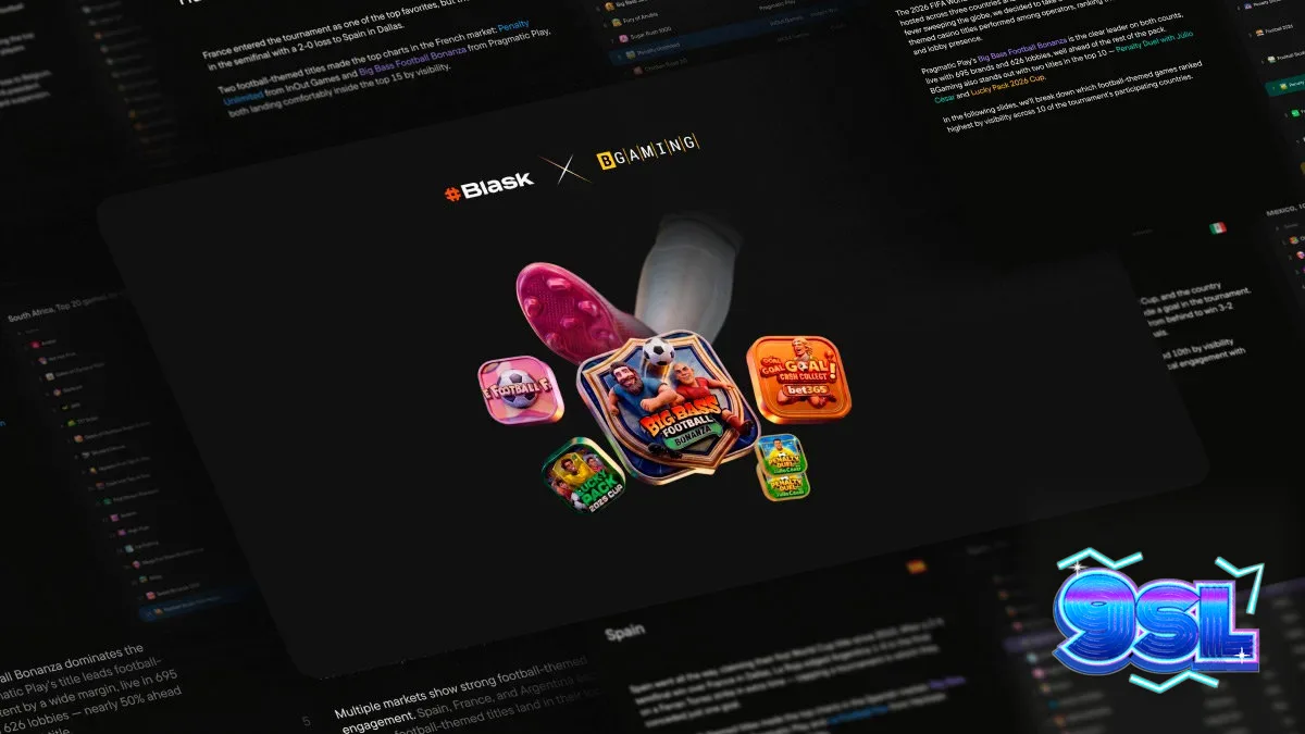 Tampilan visual permainan bertema sepak bola dari BGaming