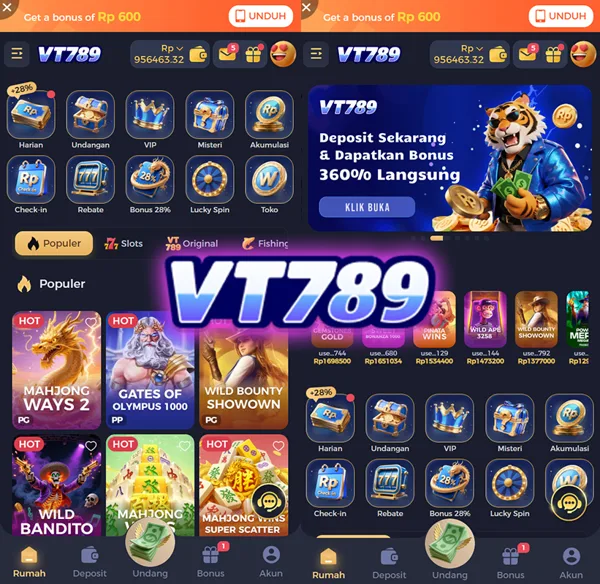 VT789 Bonus Member Baru 100%